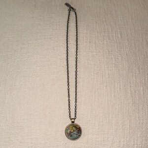 Elegant Multicolor World Pendant Necklace